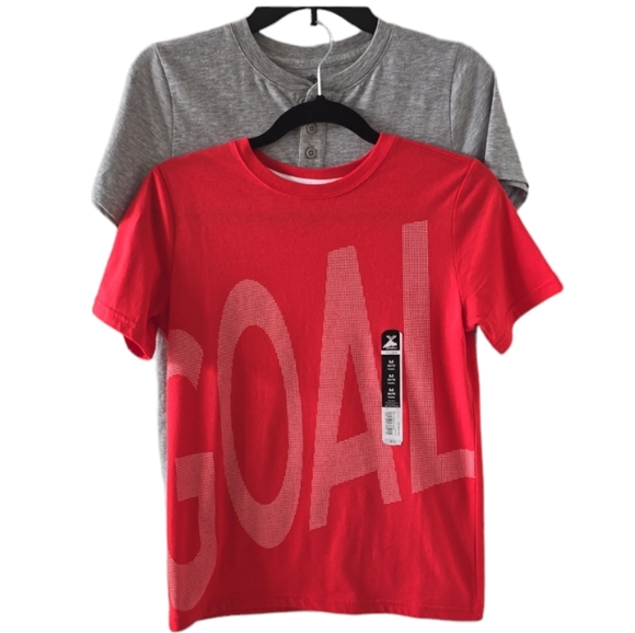 BUNDLE OF TWO HUSKY SHORT SLEEVE SHIRTS BOTH SIZE MEDIUM 10/12 HUSKY - Picture 1 of 13